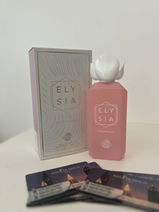 Elysia Marshmallow de Fragrance World – Eau de parfum féminine gourmande – 100 ml